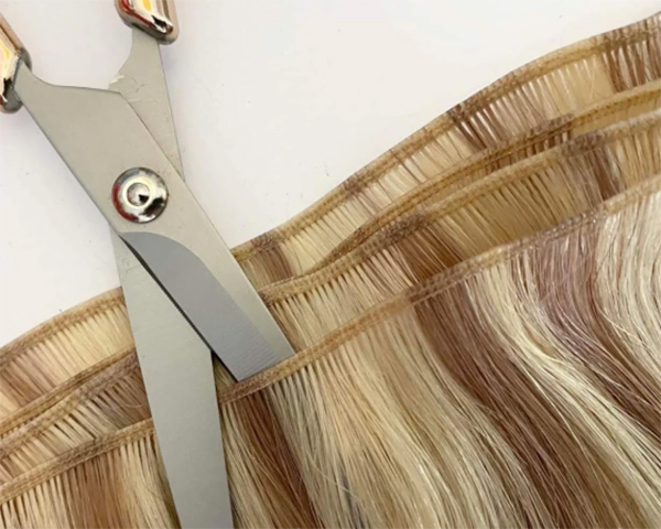 hand tied wefts