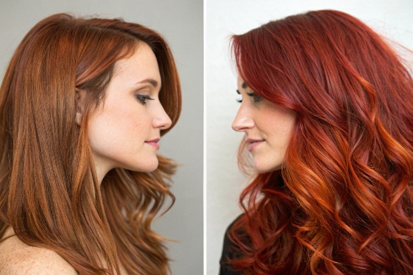 difference auburn red