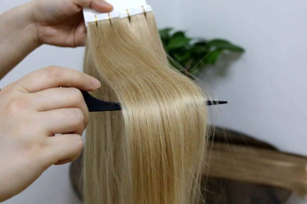 Tape in hair extensions
