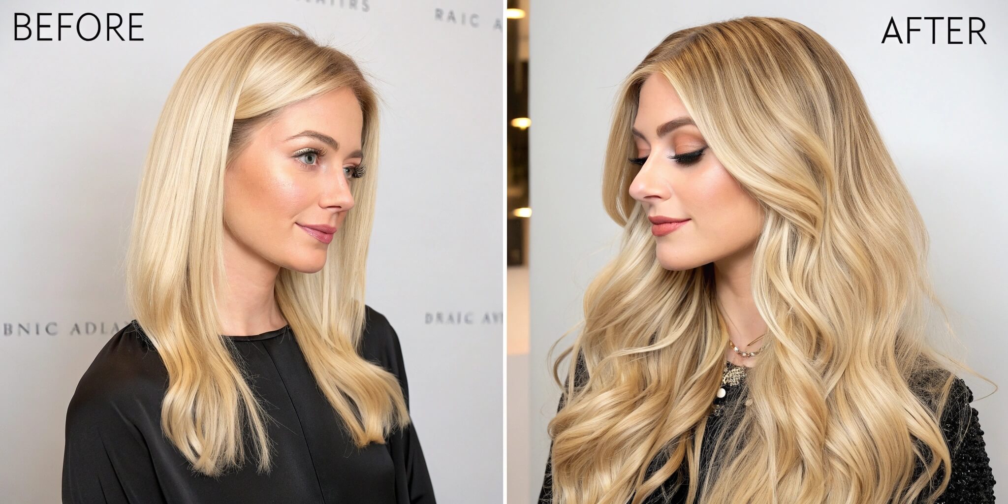 Hair Extensions Before and After - A Complete New Look
