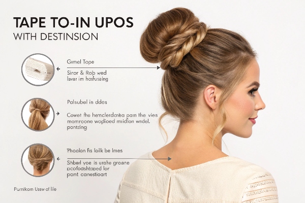 Updo with Tape-Ins
