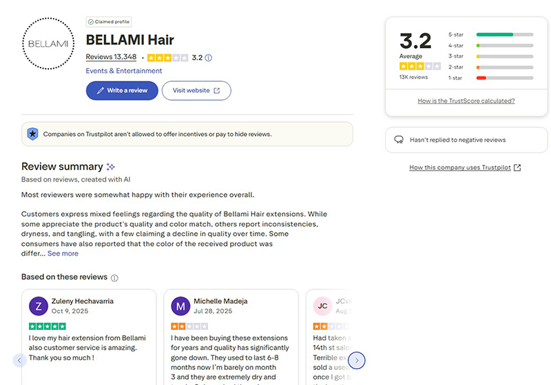 Bellami hair extensions review