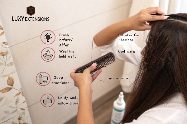 How to care for Luxy Hair extensions