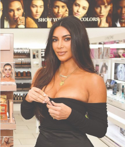 Kim Kardashian hair extensions