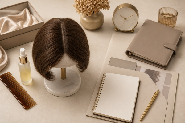 hair topper care tools compared with a hair transplant recovery calendar