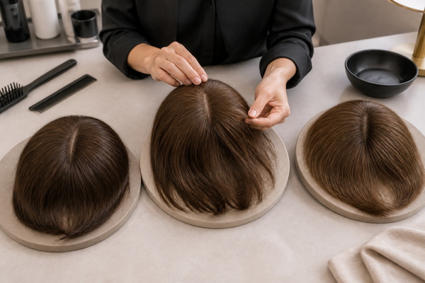 Human Hair Topper Lifespan premium human hair toppers in different stages of regular wear