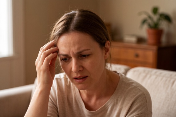 woman removing hair topper clips carefully