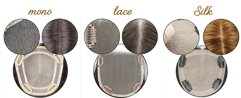lace mono silk skin hair topper base comparison